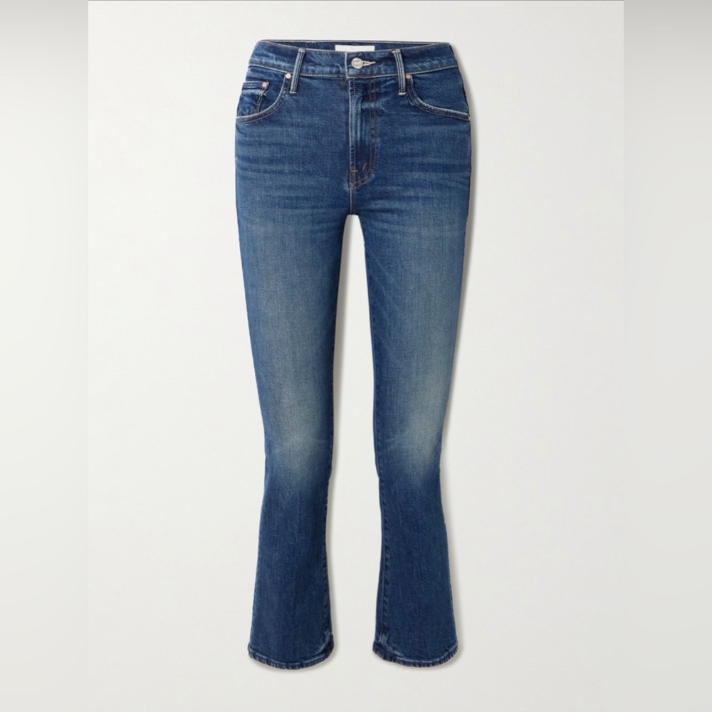 MOTHER The Insider Cropped Bootcut Flare Jeans 25